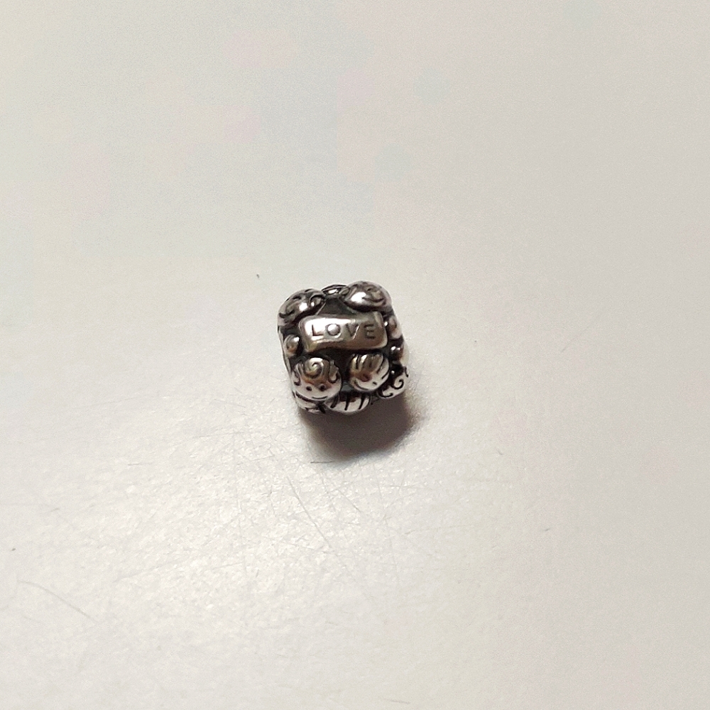 Authentic Pandora Family and Love Charm, 925 Sterling Silver Bracelet Charm